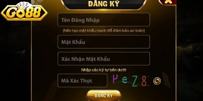 Tạo mật khẩu mạnh bảo mật cao tránh rủi ro đăng ký Go88
