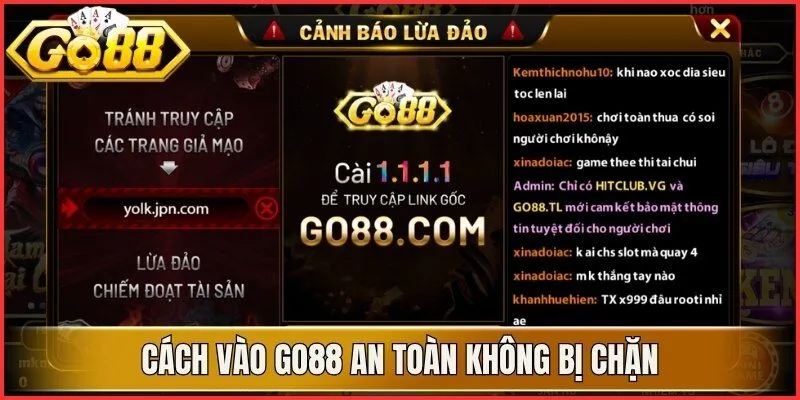 Cách vào Go88 an toàn không bị chặn