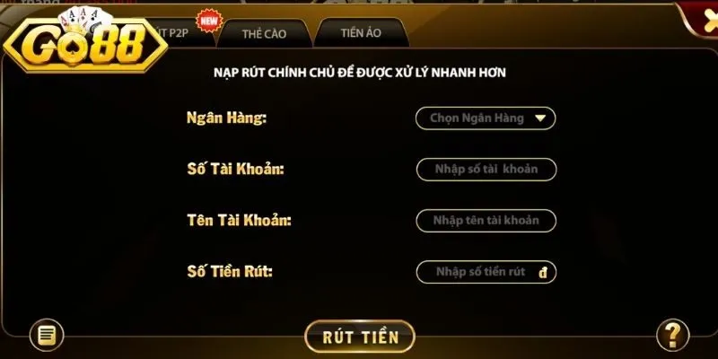 Rút Tiền Go88 Đơn Giản, An Toàn, Hướng Dẫn Chi Tiết 2 Sunwin Rút tiền Go88 cần chuẩn bị đầy đủ mọi yếu tố